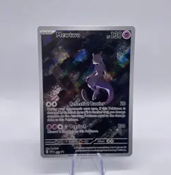 Mewtwo SVP-EN 052 Full Art 2023 Pokemon Black Star Promo 151 UPC - Image 1