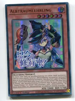 Yu-Gi-Oh! Albtraumlehrling Ultra Rare RA05-DE135 Stamped Art - Image 1