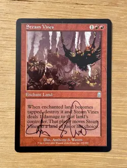 VTG MTG Steam Vines Odyssey 223/350 Anthony Waters Red 2001 NM Non-Foil English - Image 1