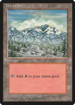 MTG Ice Age --- MOUNTAIN (376) --- Common! NM! Magic the Gathering! - Image 1