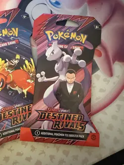 Pokemon TCG S&V Destined Rivals Blister Sleeved Packs in Art Set of Four IN Hand - Image 3