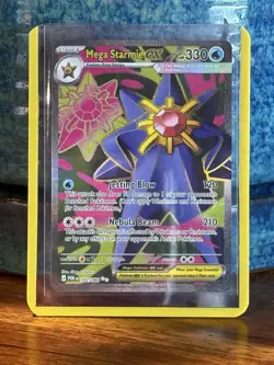 Pokemon Mega Starmie EX 102/088 Perfect Order Secret Rare English Holo - Image 1