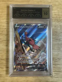 Galarian Zapdos V 174/198 PCG 10 GEM MINT Chilling Reign Pokemon - Image 1
