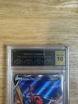 Galarian Zapdos V 174/198 PCG 10 GEM MINT Chilling Reign Pokemon - Image 2