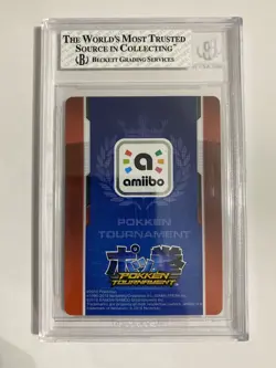 Pokemon Shadow Mewtwo Amiibo Card Pokken Tournament Beckett Graded BGS 7 Near - Image 2