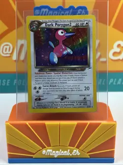 Dark Porygon2 #8 Holo Rare Pokemon WoTC TCG 2000 Neo Destiny HP Heavily Played - Image 1