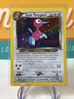 Dark Porygon2 #8 Holo Rare Pokemon WoTC TCG 2000 Neo Destiny HP Heavily Played - Image 3