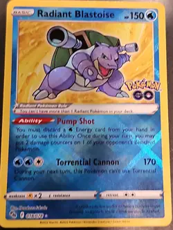 Radiant Blastoise 018/078 Pokemon GO Holo - Image 4