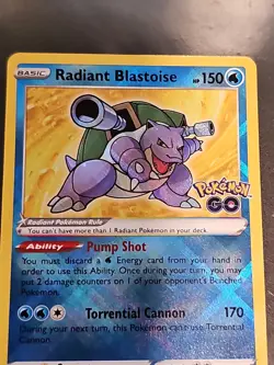 Radiant Blastoise 018/078 Pokemon GO Holo - Image 5