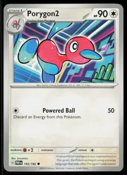 Porygon2 143/182 Common Paradox Rift Pokemon Near Mint - Image 1