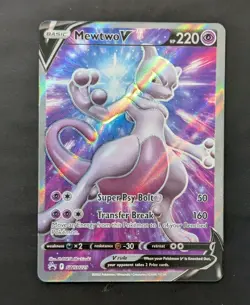 Mewtwo V SWSH229 Holo Promo Sword & Shield Promo Pokemon NM - Image 1