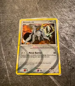 Pokemon TCG laminated Arceus AR9/9 Holo Rare & ARCEUS LV.X DP56 Holo Promo - Image 3