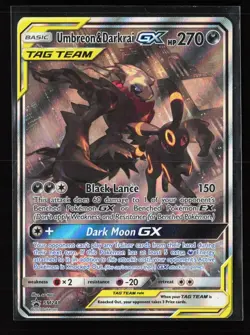 Umbreon & Darkrai GX - SM241 Holo Promo Sun & Moon Promo Pokemon Holo MP - Image 1