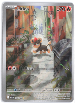 Litleo 139/132 Mega Evolution Illustration Rare Pokemon TCG - Image 1