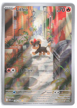Litleo 139/132 Mega Evolution Illustration Rare Pokemon TCG - Image 3