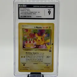 ____'s Pikachu 24 Black Star Promos Celebrations Holo Pokemon CGC 9 Mint - Image 1