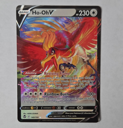 Ho-Oh V 140/195 Ultra Rare Full Art Holo SWSH12 Silver Tempest Eng 2022 - Image 1