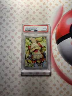 Pokemon TCG Hisuian Growlithe English Illustration Rare #181 Graded PSA 8 - Image 1