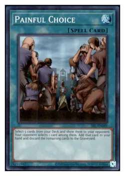 Yugioh! Painful Choice SRL-EN049 Spell Ruler 25th Anniversary Unlimited NM - Image 1
