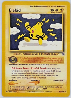 Pokemon Neo Genesis Rare - Elekid Card 22/111 - Image 1
