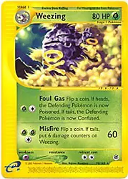 Pokemon Expedition 70/165 Weezing Card - Image 1