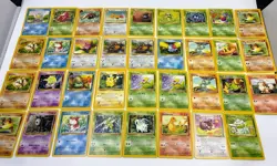 Vintage Pokemon Card Lot x35 WotC Base Jungle Charmander Eevee Scyther - Image 1