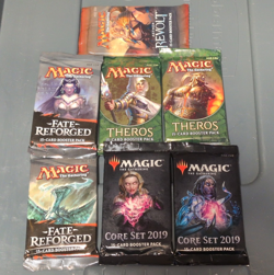 Magic: The Gathering 7x 15-Card Booster Pack Lot - Theros, Fate Reforged + - Image 1