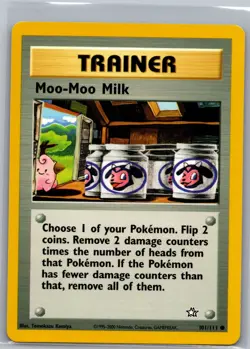 Moo-Moo Milk 101/111 Non Holo Neo Genesis - Pokemon Card - NM - Image 1