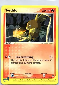 Torchic 77/97 Non Holo Dragon - Pokemon Card - NM - Image 1