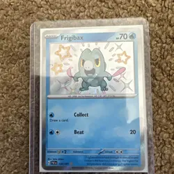 Pokemon Card Frigibax 128/091 Paldean Fates Holo Shiny Rare NM - Image 1