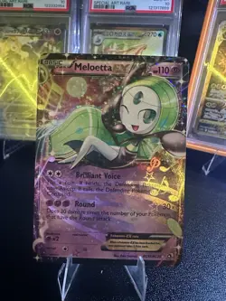 Pokemon TCG Meloetta-EX Legendary Treasures Holo Rare Card RC11/RC25 - Image 1