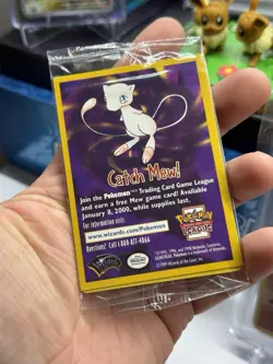 Pokemon The First Movie Sealed Pikachu WB Promo Black Star 1999 Card WOTC New - Image 1