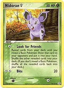 Pokemon EX Fire Red & Leaf Green 70/112 Nidoran (F) Card - Image 1