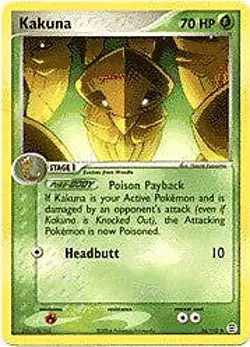 Pokemon EX Fire Red & Leaf Green 36/112 Kakuna Card - Image 1