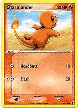 Pokemon EX Fire Red & Leaf Green 58/112 Charmander Card - Image 1