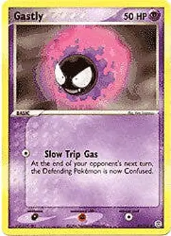 Pokemon EX Fire Red & Leaf Green 63/112 Gastly Card - Image 1