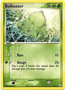 Pokemon EX Fire Red & Leaf Green 55/112 Bulbasaur Card - Image 1