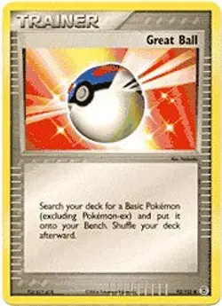 Pokemon EX Fire Red & Leaf Green 92/112 Trainer: Great Ball Card - Image 1