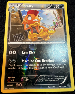 Scrafty 67/111 XY - Furious Fists Reverse Holo Rare Pokemon Tcg Card - Image 1