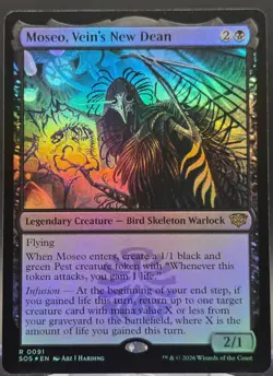Moseo, Vein's New Dean #91 Secrets of Strixhaven Foil Rare *Buy 2 Get 1 - Image 1