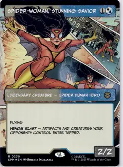 Spider-Woman, Stunning Savior (FOIL) SPM #230 Spider-Man Magic: The Gathering NM - Image 1