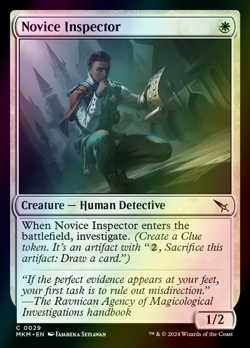 MTG Novice Inspector Foil ** Murders at Karlov Manor ** English - Image 1