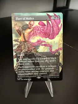 x1 Flare of Malice - Borderless R MTG Modern Horizons 3 M/NM, English - Image 1
