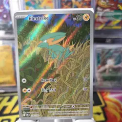 Pokemon TCG Electrike 196/182 Illustration Rare Holo Sv10: Destined Rivals - Image 1