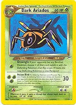 Neo Destiny Rare - Dark Ariados Pokemon Card 17/105 - Image 1