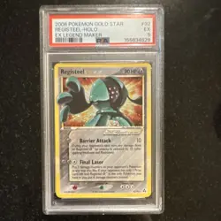 Pokemon TCG Registeel Star EX Legend Maker 92/92 Gold Star Holo Ultra Rare 90HP… - Image 1