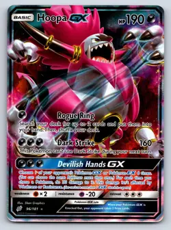 Hoopa GX 96/181 Holo GX Rare Team Up Pokemon Near Mint - Image 1