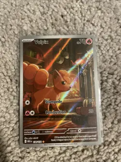 Pokemon TCG Vulpix Illustration Rare Card #138/132 Mega Evolutions NM - Image 1