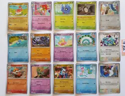 15 x Reverse Holo Pokemon Cards Tatsugiri Floette Bulk Bundle Job Lot - Image 1