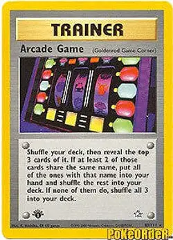 Pokemon Neo Genesis Rare Arcade Game Card 83/111 UNLIMITED EDITION - Image 1
